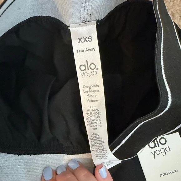 ALO Yoga black Women's Athletic Shorts - Picture 2 of 3